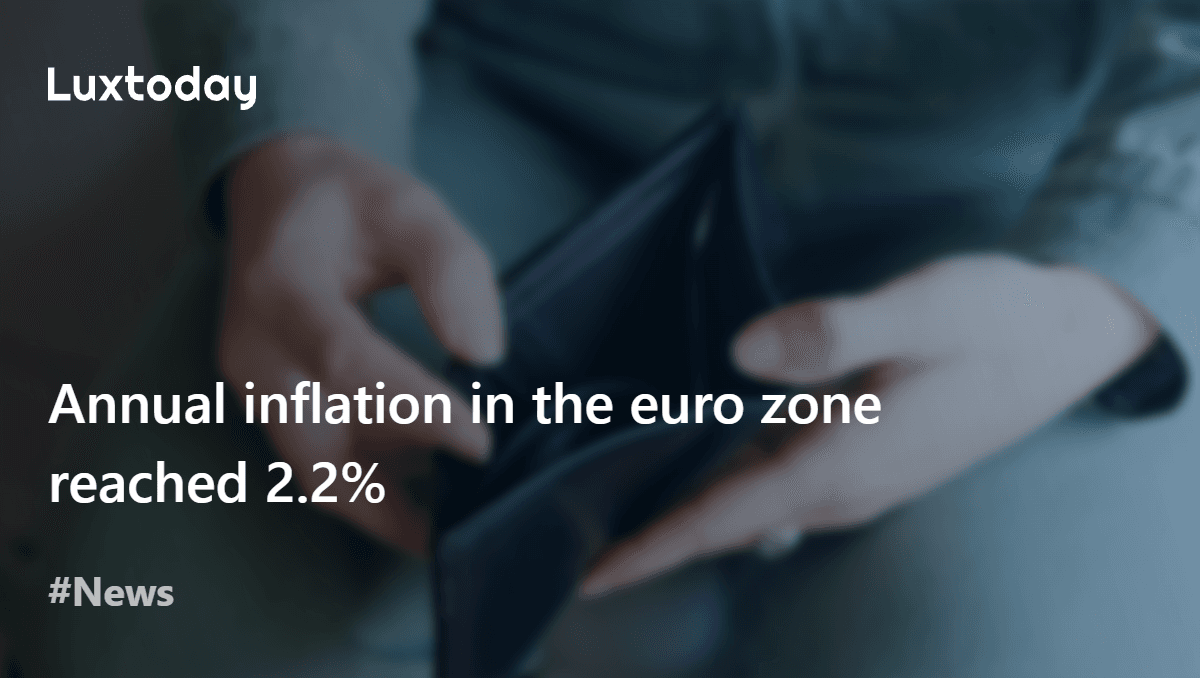 Annual inflation in the euro zone reached 2.2% — Luxtoday.lu